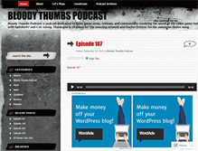 Tablet Screenshot of bloodythumbs.wordpress.com