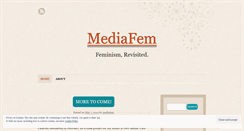 Desktop Screenshot of mediafem.wordpress.com