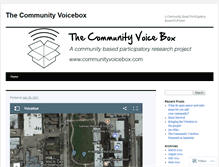 Tablet Screenshot of communityvoicebox.wordpress.com