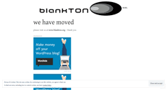 Desktop Screenshot of blankton.wordpress.com