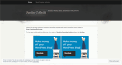 Desktop Screenshot of justincolletti.wordpress.com