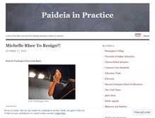 Tablet Screenshot of paideiainpractice.wordpress.com