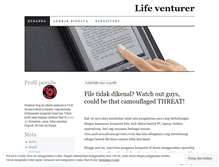 Tablet Screenshot of lifeventura.wordpress.com
