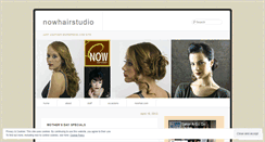 Desktop Screenshot of nowhairstudio.wordpress.com