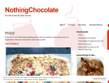 Tablet Screenshot of nothingchocolate.wordpress.com