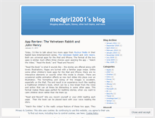 Tablet Screenshot of medgirl2001.wordpress.com