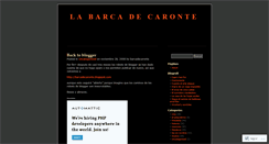 Desktop Screenshot of barcadecaronte.wordpress.com