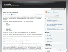 Tablet Screenshot of jasonmize.wordpress.com