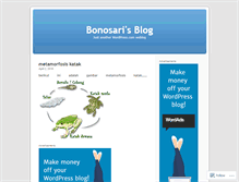 Tablet Screenshot of bonosari.wordpress.com