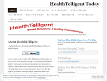 Tablet Screenshot of healthtelligent.wordpress.com