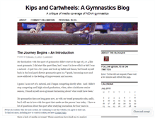 Tablet Screenshot of kipsandcartwheels.wordpress.com