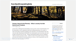 Desktop Screenshot of fearofpublicspeakinghelp.wordpress.com