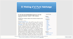 Desktop Screenshot of elpunthabitatge.wordpress.com