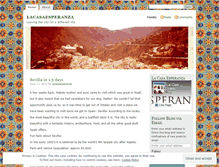 Tablet Screenshot of lacasaesperanza.wordpress.com