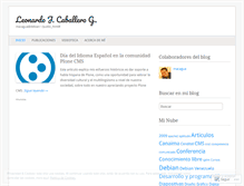 Tablet Screenshot of lcaballero.wordpress.com