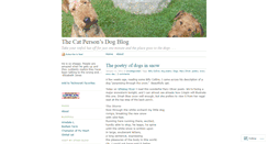 Desktop Screenshot of catpersonsdogblog.wordpress.com