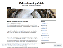 Tablet Screenshot of makinglearningvisible.wordpress.com