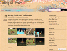 Tablet Screenshot of dare2dream2.wordpress.com