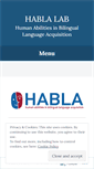 Mobile Screenshot of hablalab.wordpress.com