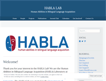 Tablet Screenshot of hablalab.wordpress.com