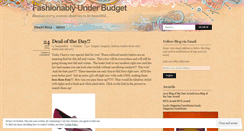 Desktop Screenshot of fashionablyunderbudget.wordpress.com