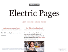Tablet Screenshot of electricpages.wordpress.com