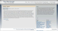 Desktop Screenshot of miniburger.wordpress.com