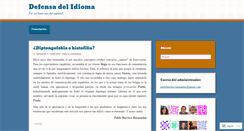 Desktop Screenshot of defensadelidioma.wordpress.com