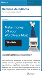 Mobile Screenshot of defensadelidioma.wordpress.com