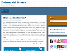 Tablet Screenshot of defensadelidioma.wordpress.com