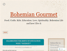 Tablet Screenshot of bohemiangourmet.wordpress.com