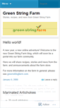 Mobile Screenshot of greenstringfarm.wordpress.com