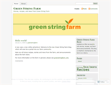 Tablet Screenshot of greenstringfarm.wordpress.com