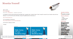 Desktop Screenshot of monetizingme.wordpress.com