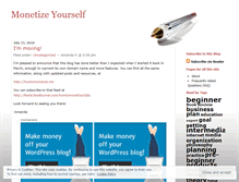 Tablet Screenshot of monetizingme.wordpress.com