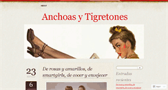 Desktop Screenshot of anchoasytigretones.wordpress.com