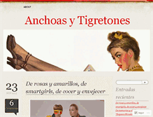 Tablet Screenshot of anchoasytigretones.wordpress.com