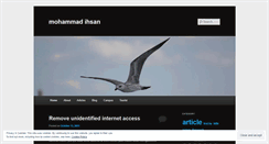 Desktop Screenshot of ihsanzake.wordpress.com