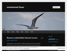 Tablet Screenshot of ihsanzake.wordpress.com