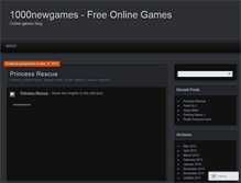 Tablet Screenshot of 1000newgames.wordpress.com