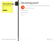Tablet Screenshot of dirtydatingsecrets.wordpress.com