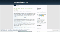 Desktop Screenshot of isbn.wordpress.com