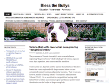 Tablet Screenshot of blessthebullys.wordpress.com