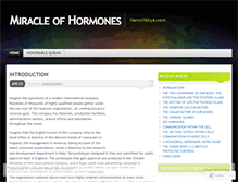 Tablet Screenshot of miracleofhormones.wordpress.com