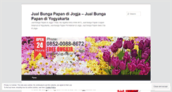 Desktop Screenshot of jualbungapapandijogja.wordpress.com