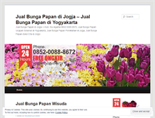 Tablet Screenshot of jualbungapapandijogja.wordpress.com