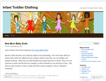 Tablet Screenshot of infanttoddlerclothing.wordpress.com