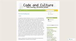 Desktop Screenshot of codeandculture.wordpress.com