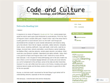 Tablet Screenshot of codeandculture.wordpress.com