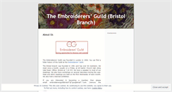 Desktop Screenshot of bristolembroiderersguild.wordpress.com